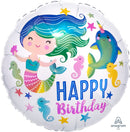 Sea Life Happy Birthday 17" - (Single Pack). 3855401 - FestiUSA