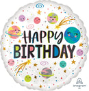 Smiling Galaxy Happy Birthday 17" - (Single Pack). 3962501 - FestiUSA