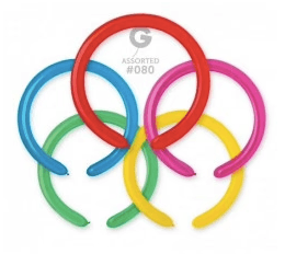 Solid Balloon Assorted D4(260)-080 2" - FestiUSA