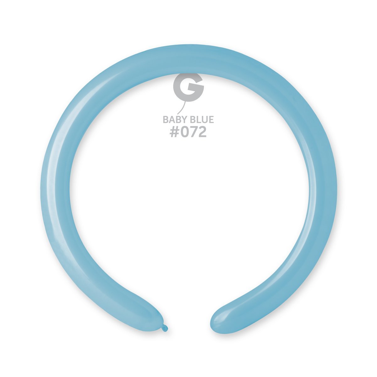 Solid Balloon Baby Blue D4(260)-072 2'' - FestiUSA