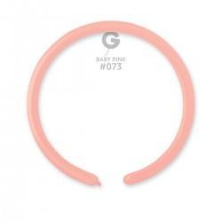 Solid Balloon Baby Pink D2 (160)-073 1" - FestiUSA