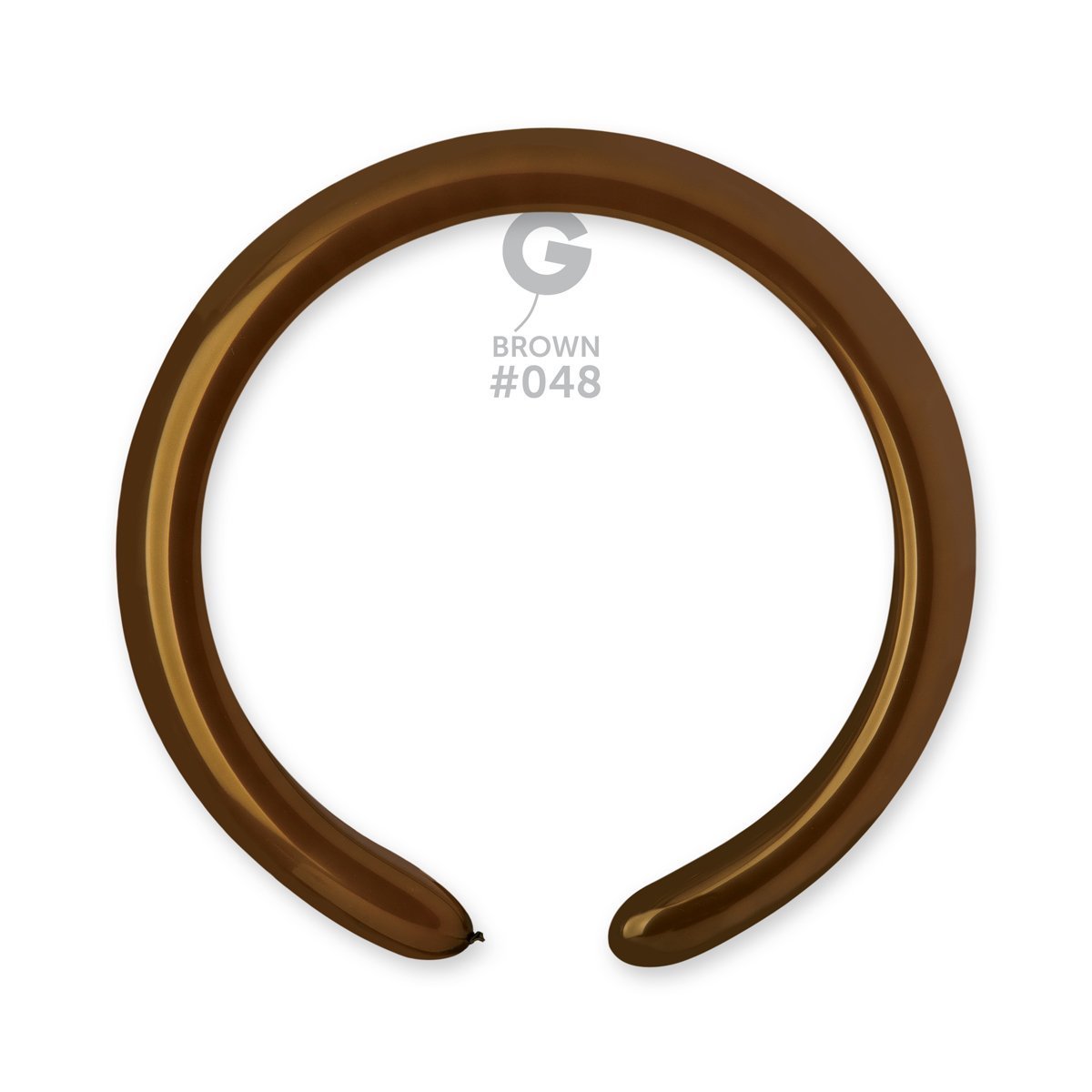 Solid Balloon Brown D4(260)-048 2'' - FestiUSA