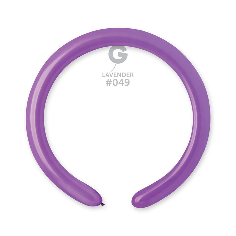 Solid Balloon Lavender D4(260)-049 2'' - FestiUSA