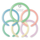 Solid Balloon Macaron Assorted Pastel D4 (260) 2'' - FestiUSA