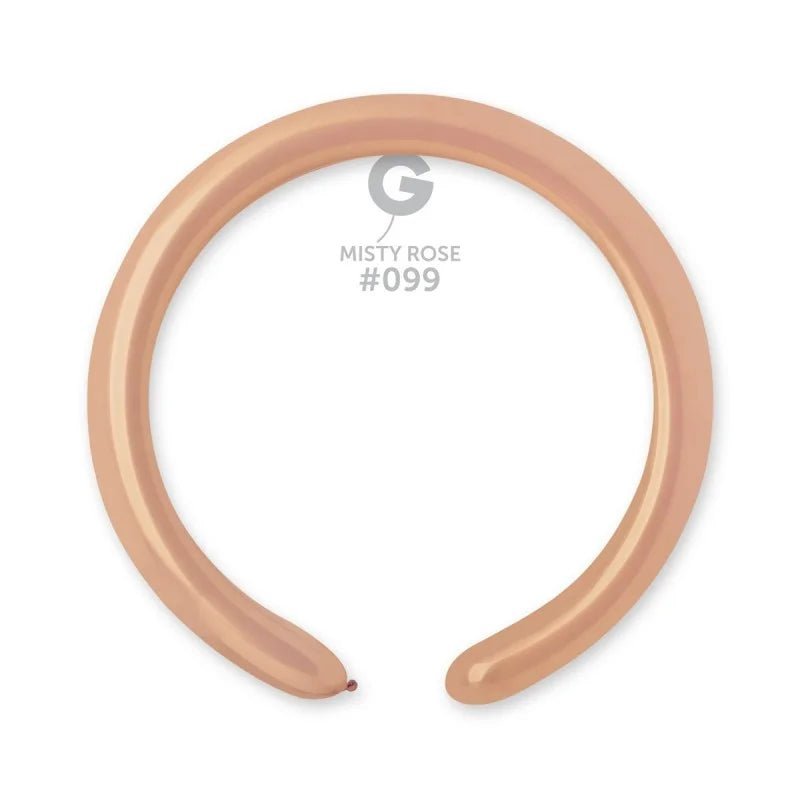 Solid Balloon Misty Rose D4(260)-099 2" - FestiUSA