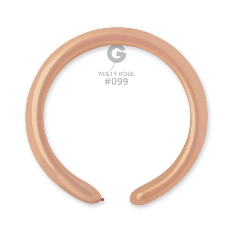 Solid Balloon Misty Rose D4(260)-099 2" - FestiUSA
