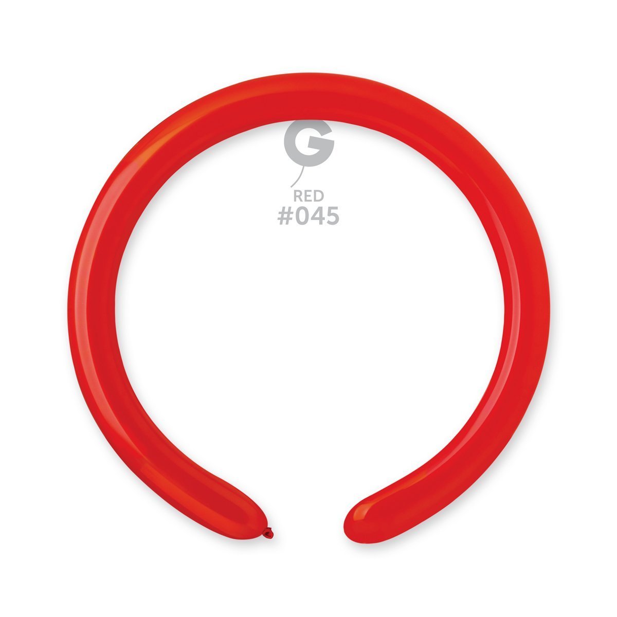 Solid Balloon Red D4(260)-045 2'' - FestiUSA