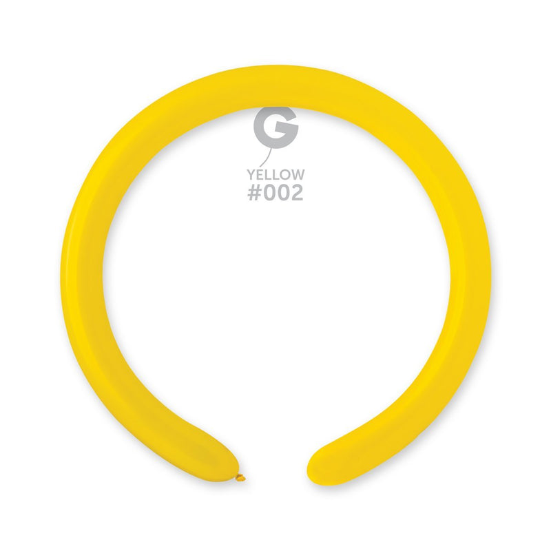 Solid Balloon Yellow D4(260)-002 2" - FestiUSA