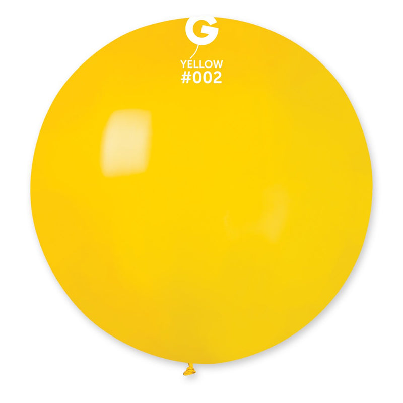 Solid Balloon Yellow G30-002 31" - FestiUSA