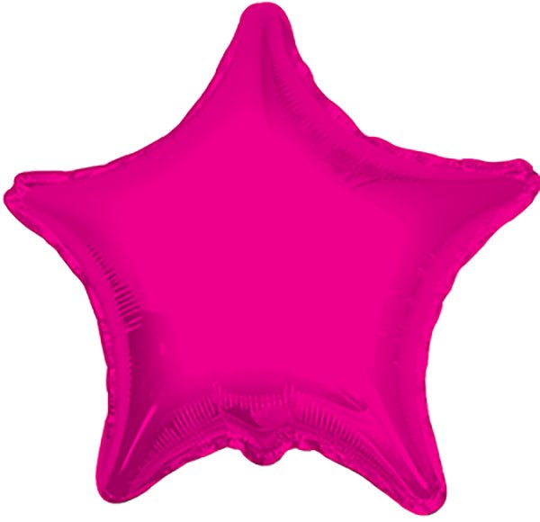 Star Hot Pink Shaped 4" Flat 34074-04 - FestiUSA