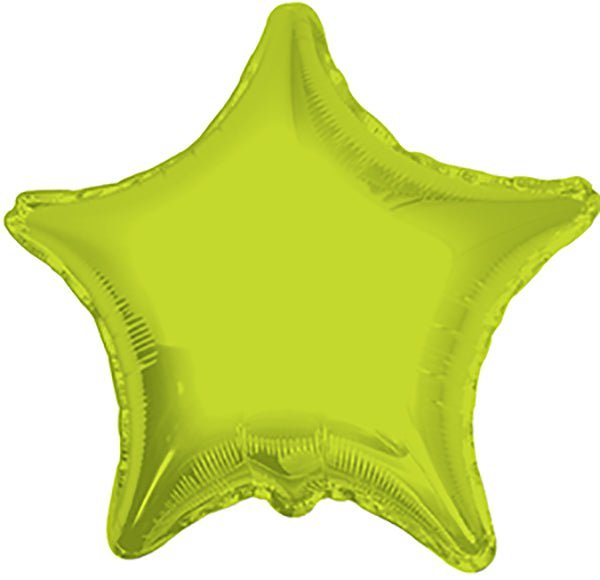 Star Lime Green Shaped 4" Flat 34022-04 - FestiUSA