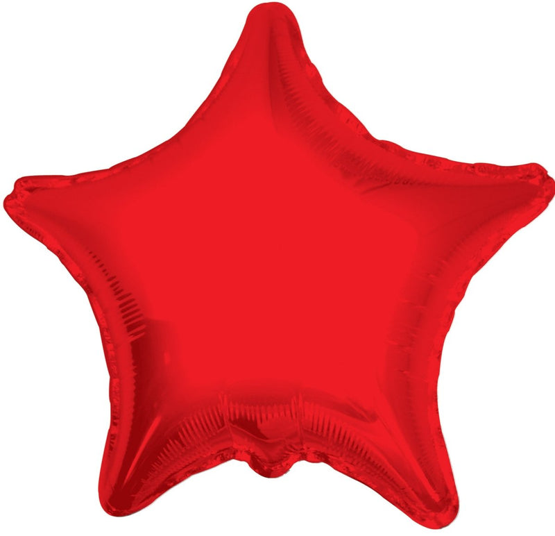 Star Red Shaped 4" Flat 34017-04 - FestiUSA