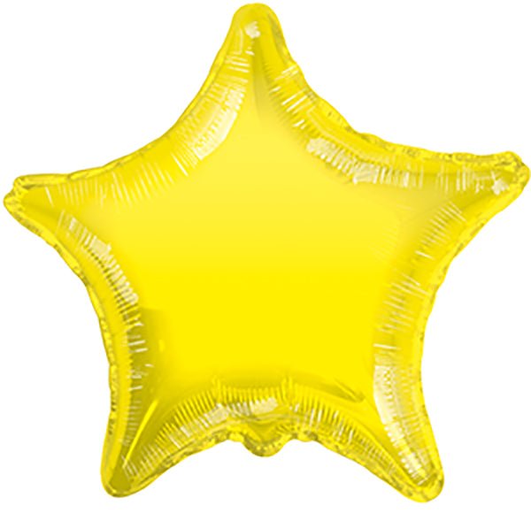 Star Yellow Shaped 4" Flat 34018-04 - FestiUSA