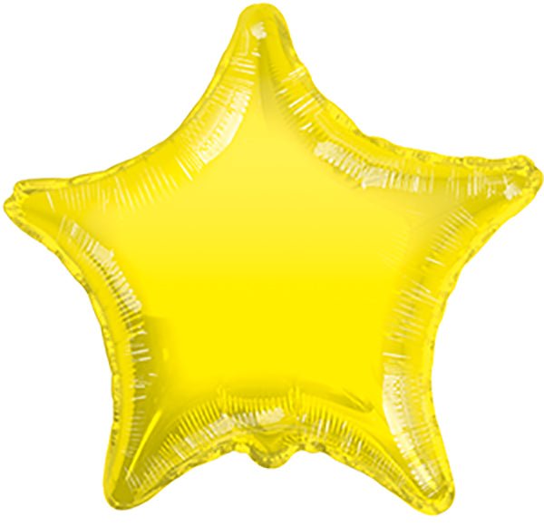 Star Yellow Shaped 9" Flat 34018-09 - FestiUSA