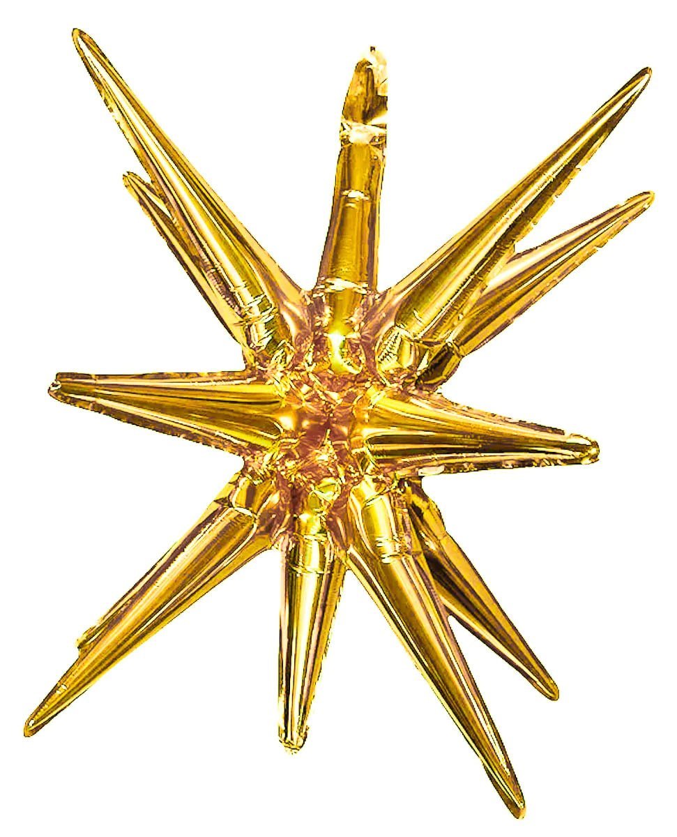 Starburst Gold 3D Foil Balloon - 22" in. - FestiUSA