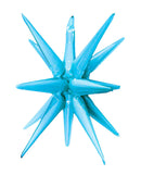 Starburst Light Blue 3D Foil Balloon - 22" in. - FestiUSA