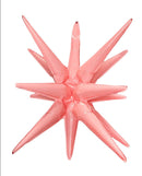 Starburst Pastel Pink 3D Foil Balloon - 22" in. - FestiUSA