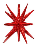 Starburst Red 3D Foil Balloon - 22" in. - FestiUSA