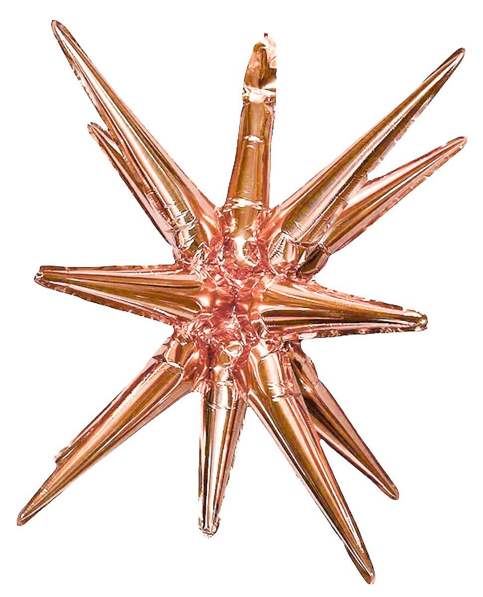 Starburst Rose Gold 3D Foil Balloon - 22" in. - FestiUSA
