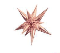 Starburst Rose Gold 3D Foil Balloon - 26" in. - FestiUSA