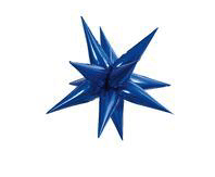 Starburst Royal Blue 3D Foil Balloon - 40" in. - FestiUSA