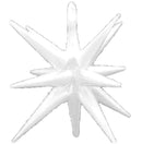 Starburst White 3D Foil Balloon - 22" in. - FestiUSA