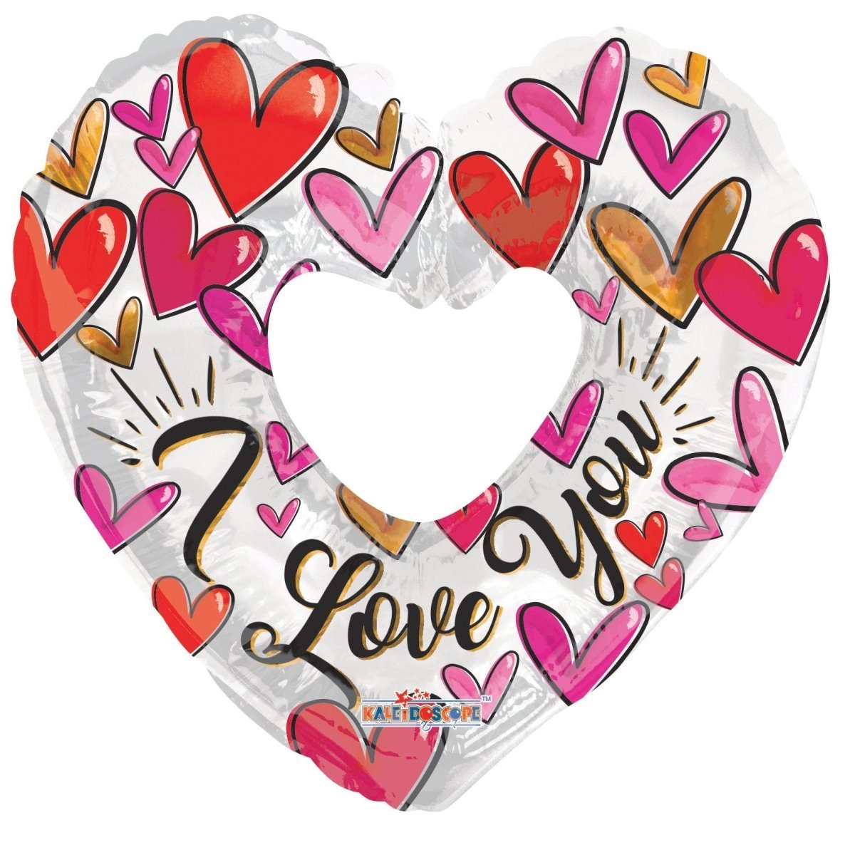 Trendy Hearts Shape Foil Balloon 36" - (Single Pack). 15989-36 - FestiUSA