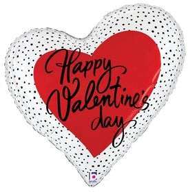 Valentine Dots Heart 35" - (Flat). 25158 - FestiUSA