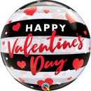 Valentine's Day Black Stripes 22" - (Single Pack). 16578 - FestiUSA