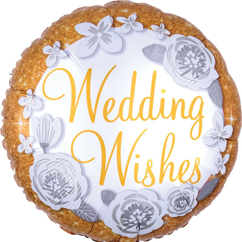 Wedding Wishes Gold/Silver 17" - (Single Pack). 3817401 - FestiUSA
