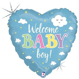 Welcome Baby Boy 18" 36874 (Single Pack) - FestiUSA