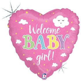 Welcome Baby Girl 18" 36875 (Single Pack) - FestiUSA
