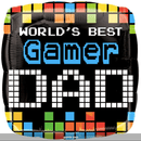 Worls's Best Gamer Dad 18" - (Flat). 37225 - FestiUSA